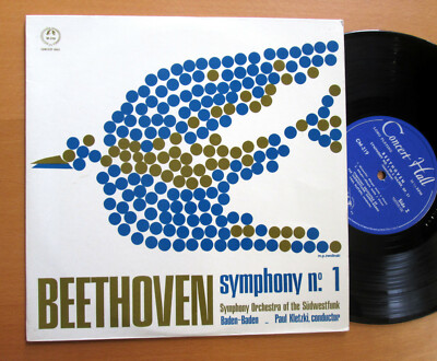 CM 219 Beethoven Symphony no. 1 Paul Kletzki 1965 NEAR MINT 10'' Vinyl LP
