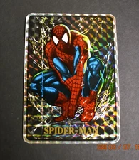SPIDER-MAN 1992 Marvel Masterpieces Vending Machine Prism Sticker No Border READ