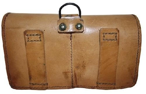 Französische Armee Patronentasche Leder Magazintasche Gürteltasche Steampunk - Bild 2 von 4