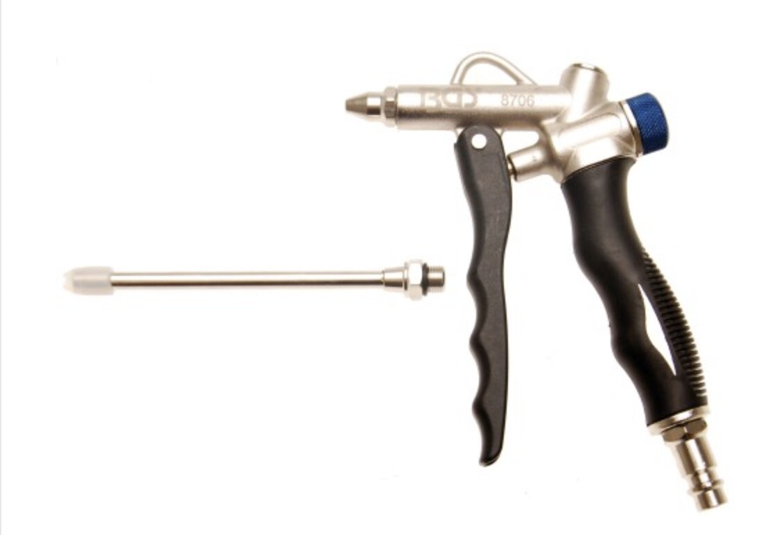 Pistola di Soffiaggio Con Regolatore Di Flusso Pneumatico Aria BGS Technic