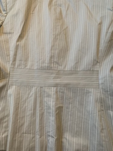 ANN TAYLOR Stripe Linen Blazer Wheat/Beige Sz 6 - Picture 8 of 12