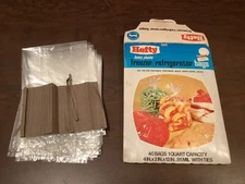 Vintage Hefty Bags 1970s Mobil Chemical Company Movie Set Prop Freezer Bags