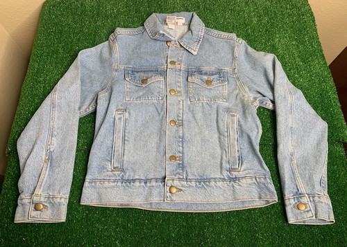 american apparel womens xs denim jacket 