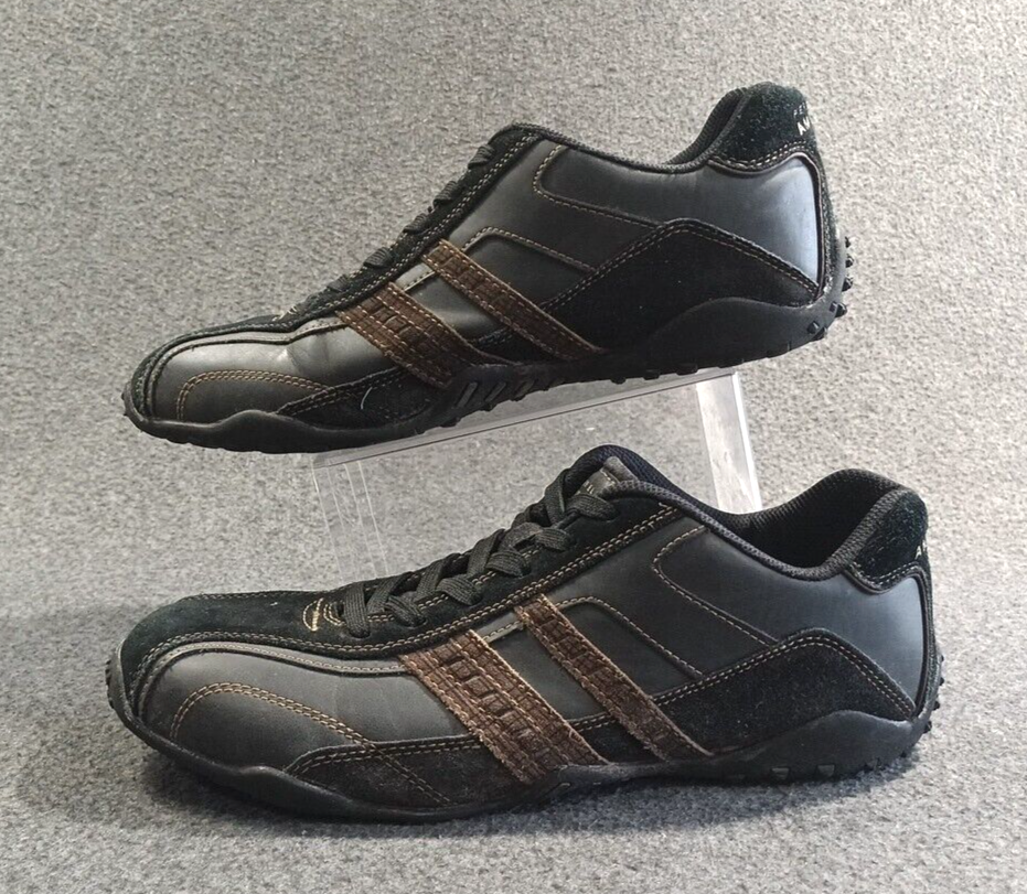 Perry Ellis Mens 11.5 America Franklin Black Brown Leather  display picture 2