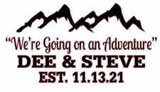 CUSTOM WOODEN LASER CUT SHAPES - Custom LETTERS for WEDDING-ADVENTURE