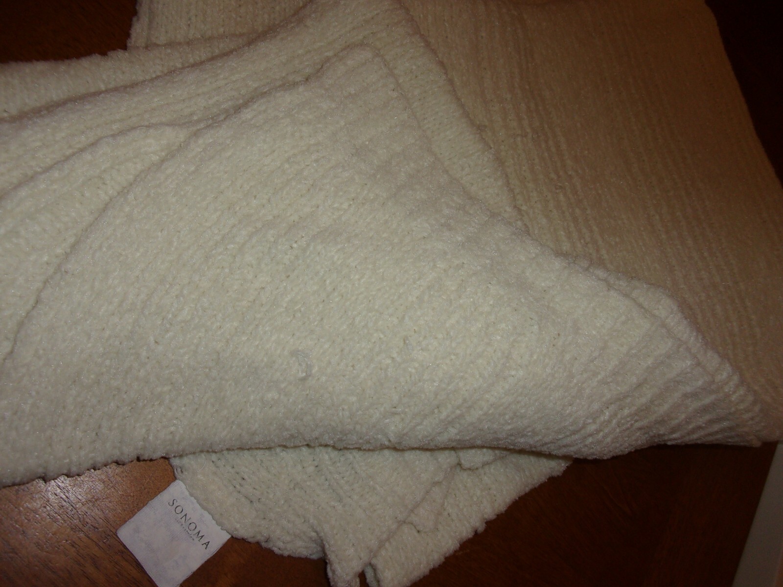 sonoma pale yellow chenille throw kit blanket soft ! 52x75" eBay