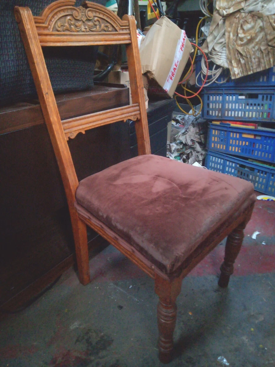 VINTAGE RETRO SINGLE CARVED OCCASIONAL DINING CHAIR UPCYCLE eBay