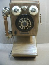 Thomas Crosley Museum Series Wood Antique LOOK Wall Phone Telephone EC 
