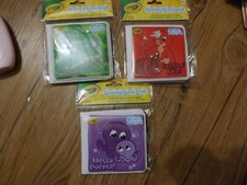 3 NEW Crayola Bubbly Stain Resistant Bath Books 3 pk Red, Purple,  Green Ages 3