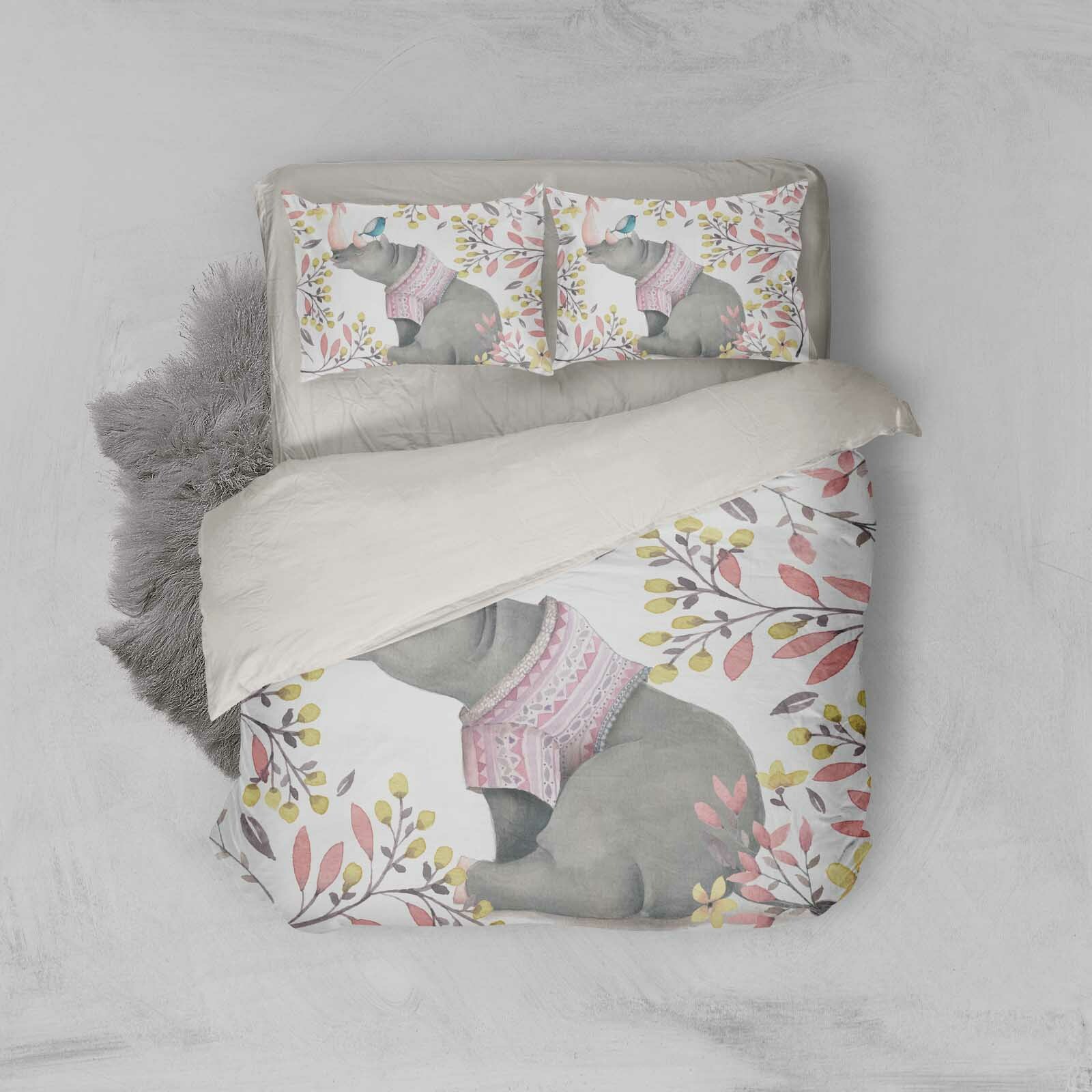 3D voitureIchatURE Rhinocéros Floral Avec Housse De Couette Ensemble Literie Housse de couette oreiller 17 3D voitureIchatURE Rhinocéros Floral Avec Housse De Couette Ensemble Literie Housse de couette oreiller 17