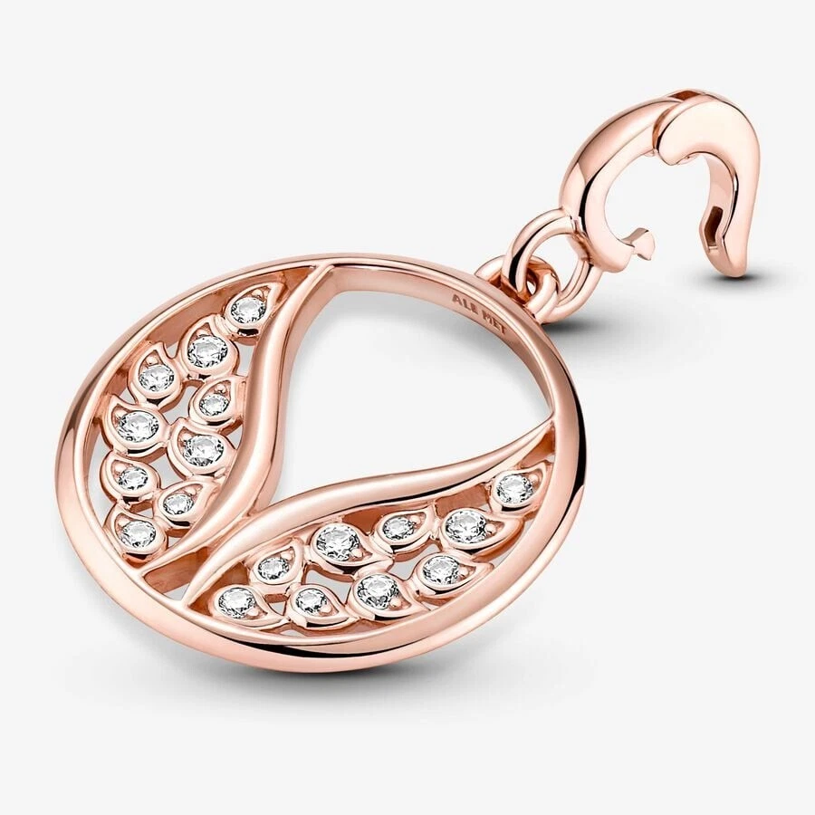 Charm, Pandora Me, rosevergoldet, brennende Flügel - Bild 3 von 3