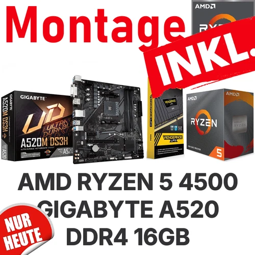 🤩PC Bundle Aufrüstkit Set AMD Ryzen 5 4500 + GIGABYTE MB + 16GB RAM