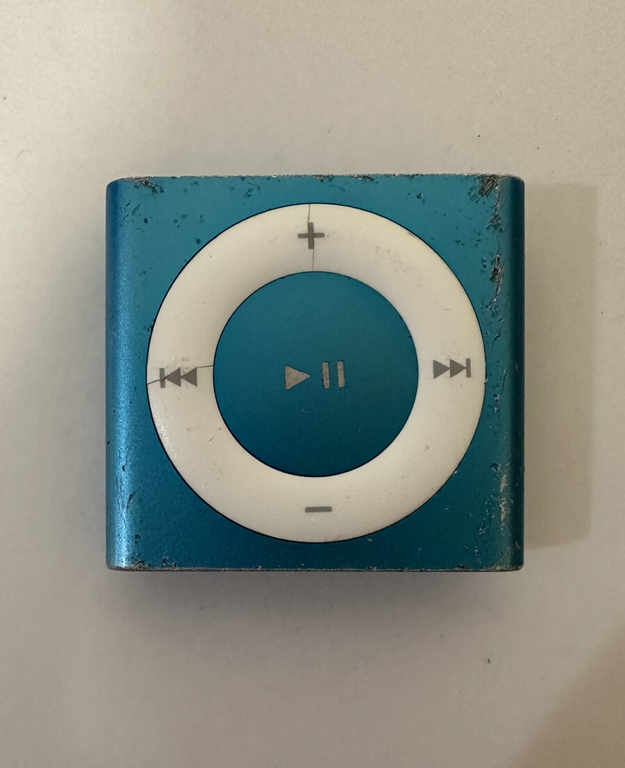 Apple iPod Shuffle 4th Generation Blue (2 GB) Works Great | eBay