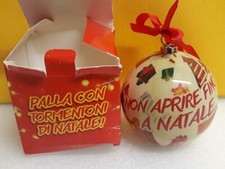 PALLA CON TORMENTONI DI NATALE CONAD BRANDANI NON APRIRE FINO PALLINA DECORATIVA