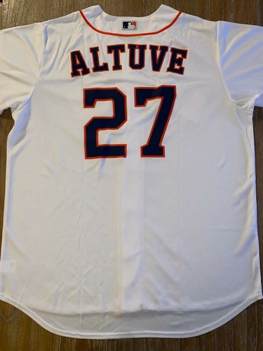 JOSE ALTUVE HOUSTON ASTROS MAJESTIC BIG AND TALL COOL BASE JERSEY WHITE SIZE XLT - Picture 2 of 4