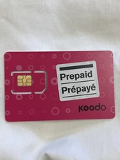 Koodo Mobile Prepaid Sim Card- Standard/Nano/Micro *BRAND NEW, NEVER ACTIVATED*