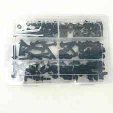 177PC Motorcycle Fairing Bolts Kit Bumper Panel Fastener Clips Screw Accessories