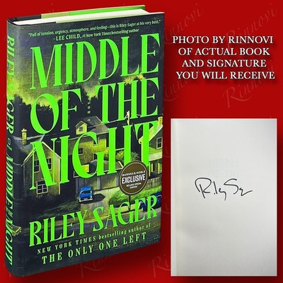 Middle Of The Night SIGNED Riley Sager (2024,HC,1st/1st,Exclusive) BRAND NEW