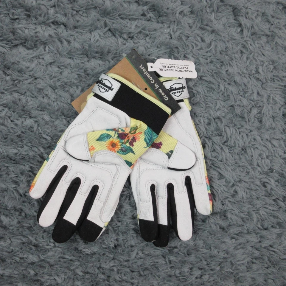 Guantes de Defensa Agricultores Pequeños Cuero Dama Insecto Amarillo Jardinería Repreve Nuevos con Etiquetas Foto 2 de 4