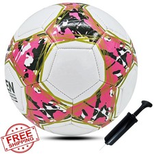 ABAJI Soccer Ball Size 3 4 5 Practice Training Indoor Outdoor Pump