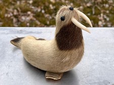 Vintage Adult Walrus Made Of Real Fur ALASKA