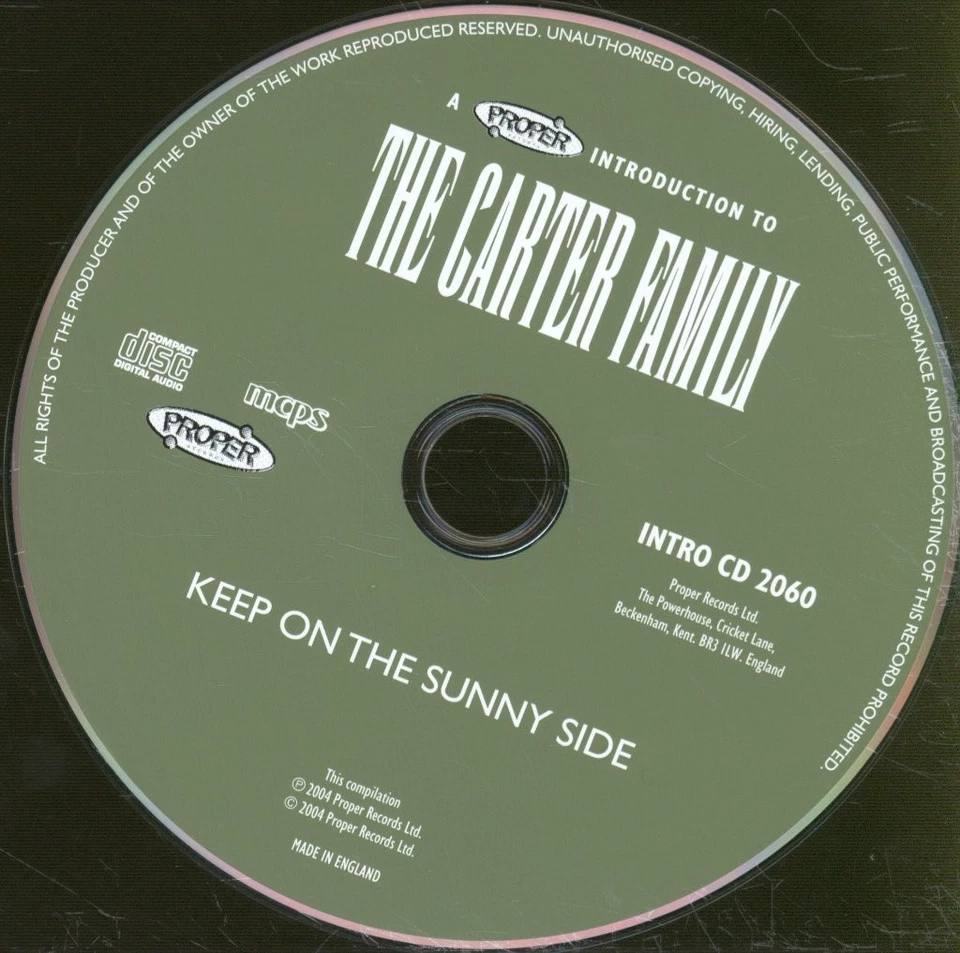 Carter Family A Proper Introduction To the Carter Family - Keep On the Sunny - Bild 3 von 3