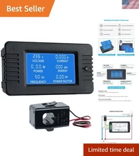 Smart Energy Meter AC 80-260V 100A: LCD, Overload Alarm & Data Storage Features