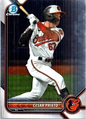 2022 Bowman Draft #BDC-133 Cesar Prieto Chrome
