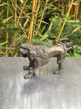 Bronze  Chien Caniche Royal Levant La Patte Arrière XIX ème