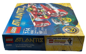 LEGO Atlantis 8060 Typhoon Turbo Sub Complete Set w/ Instructions Minifigures