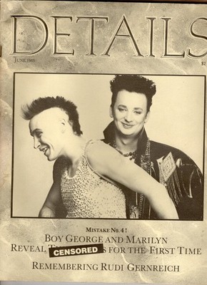 Detalles Revista Nueva York Junio 1985 Boy GEORGE & MARILYN