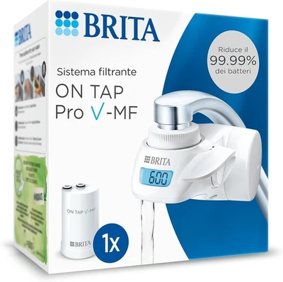 BRITA ON TAP Pro V-MF incl. 1 x filtro acqua rubinetto V-MF (600L) -riduce cloro
