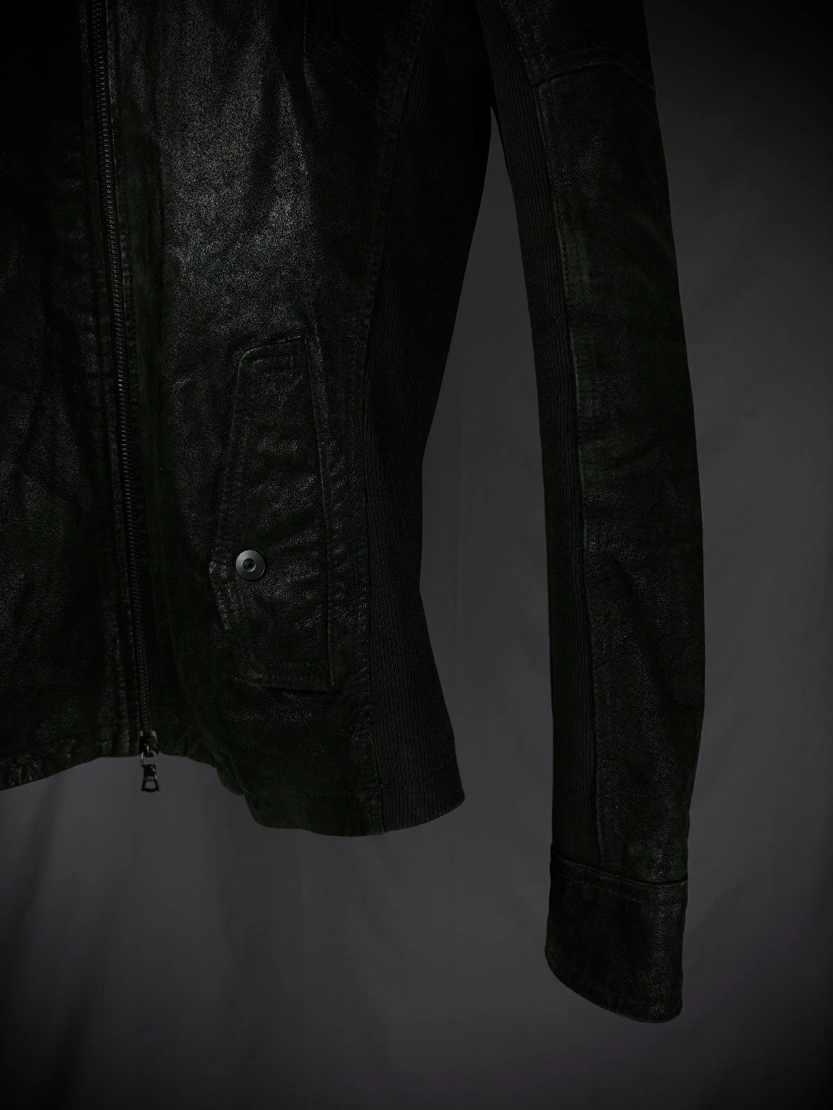 No ID Japanese Brand Hybrid Leather Bono Jacket image 4