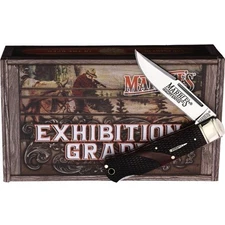 Marbles Lockback Brown Checkered Folding Stainless Steel Pocket Knife