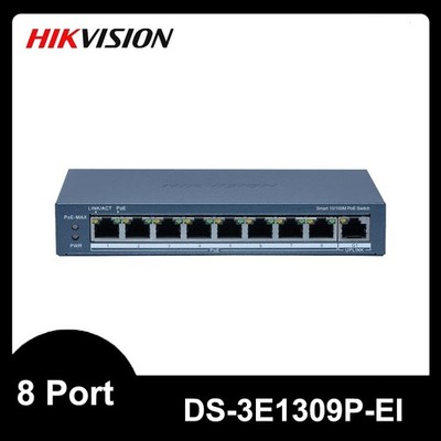Hikvision DS-3E1309P-EI - Switch 10/100 Smart Managed 8 Ports PoE