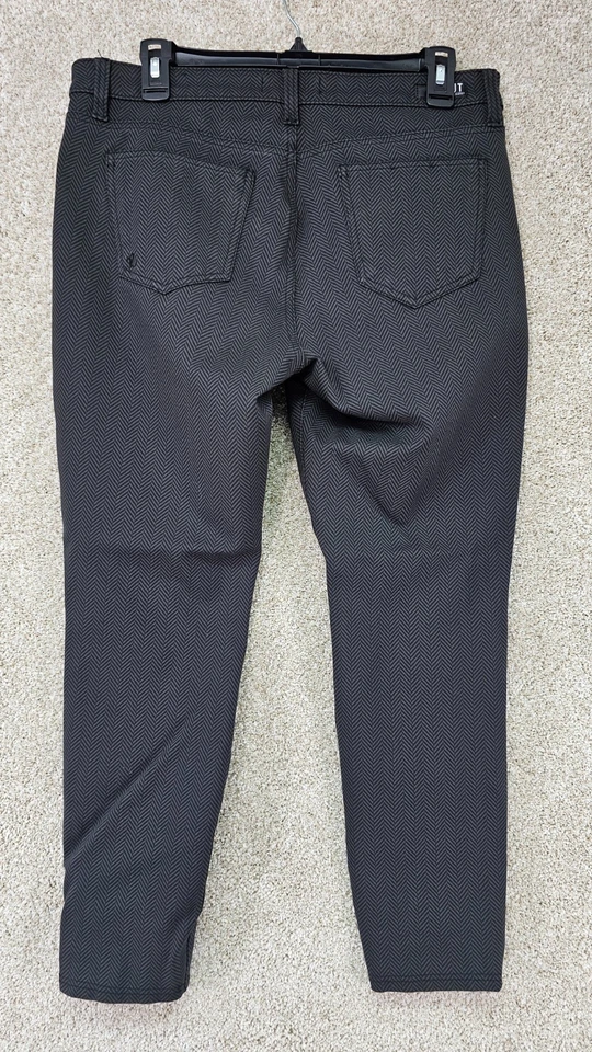 Kut from the Kloth Size 12 Black Herringbone Skinny Pants Women’s - Image 2 of 4