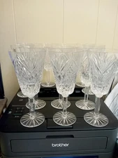 Tyrone Irish Cut Crystal TYR20 8" Water Goblets (Set Of 12)