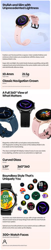 Smartwatch Chiamata Vocale Grande 1,39'' Display IPS 100+ Modalità Sport Smartwatch - Foto 9 di 14