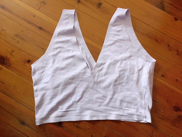Calvin Klein Women’s Lilac Sports Bra  Size Large EUC As New Nylon Elastane