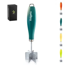 Heavy Duty, Small Stainless Steel modern meat chopper, pastry and crumble top...