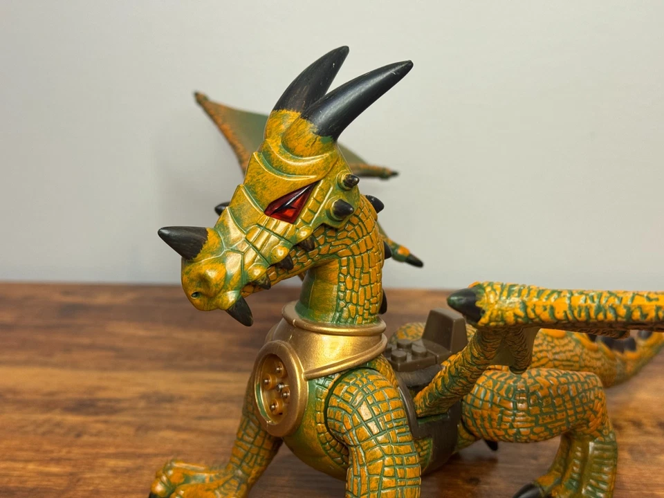 Mega Bloks Dragons Krystal Wars Dragón Dorado/Naranja y Verde ~ Retirado Foto 4 de 4