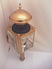 Messing Wandlampe Vintage Wandleuchte Kutscherlampe elektrisch Retro Laterne