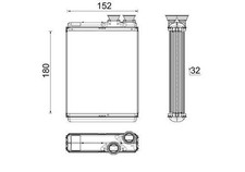 MAHLE WÄRMETAUSCHER HEIZUNGSKÜHLER passend für CITROËN C3 C4 DS3 DS DS PEUGEOT