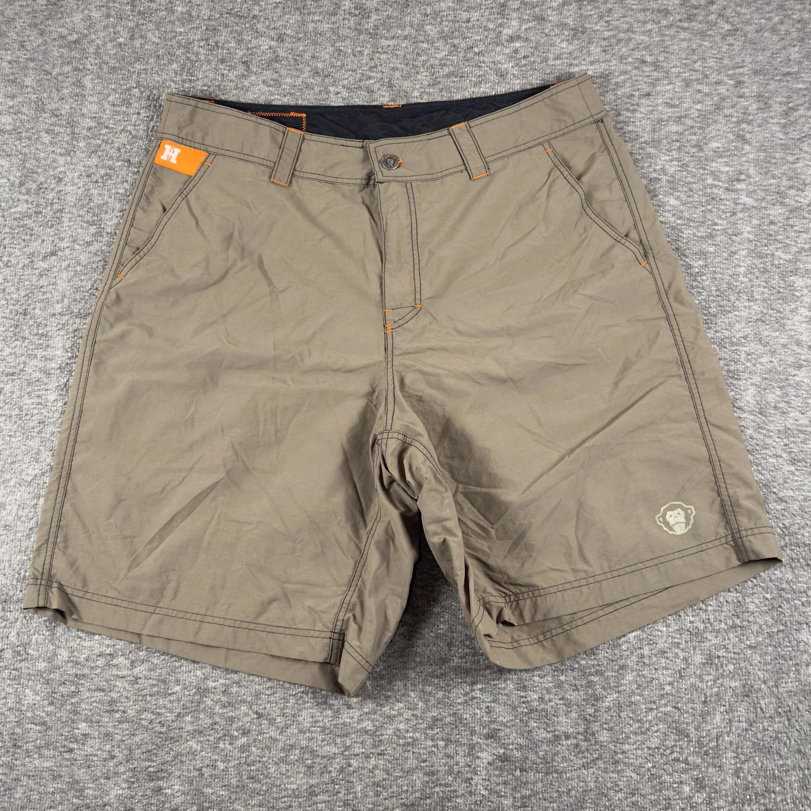 Howler Bros Shorts Mens 36 Brown Nylon 10 Inch Inseam Cargo Outdoor Quick Dry