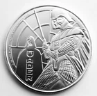 2022 1 oz Niue Silver Star Wars Darth Vader Coin UNC New Zealand Mint
