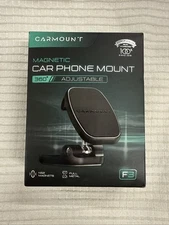 Carmount Magnetic Car Phone Mount F3 360 Adjustable NEW