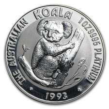 1993 Australia 1 oz Platinum Koala BU 2008.52 per troy oz