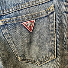 Georges Marciano GUESS Vintage Acid Washed Jeans 1050 Triangle 1980  s Retro 28