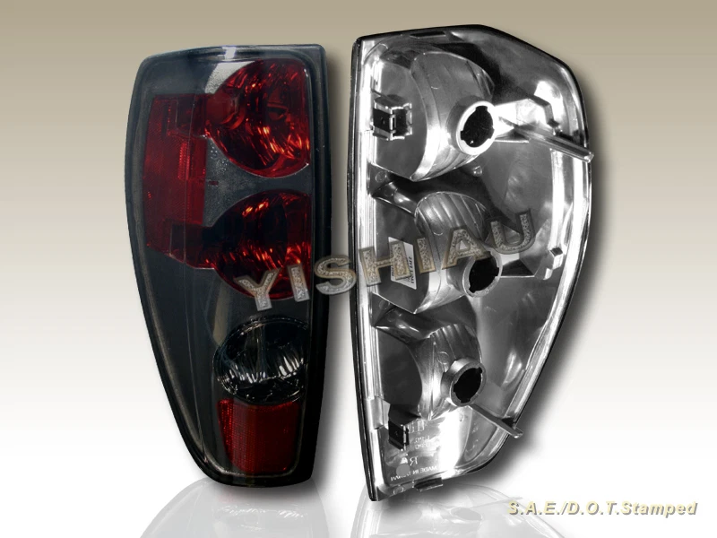2004-2010 CHEVY COLORADO / GMC CANYON LANTERNAS TRASEIRAS NOVAS EM FOLHA FUMAÇA - Imagem 2 de 2