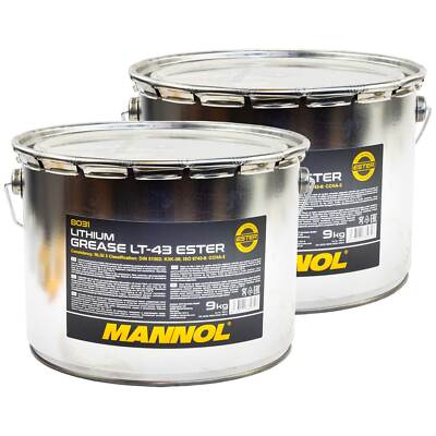 Mehrzweckfett Fett 8031 MN LT-43 Schmierfett schmieren Grease MANNOL 2 X 9 kg